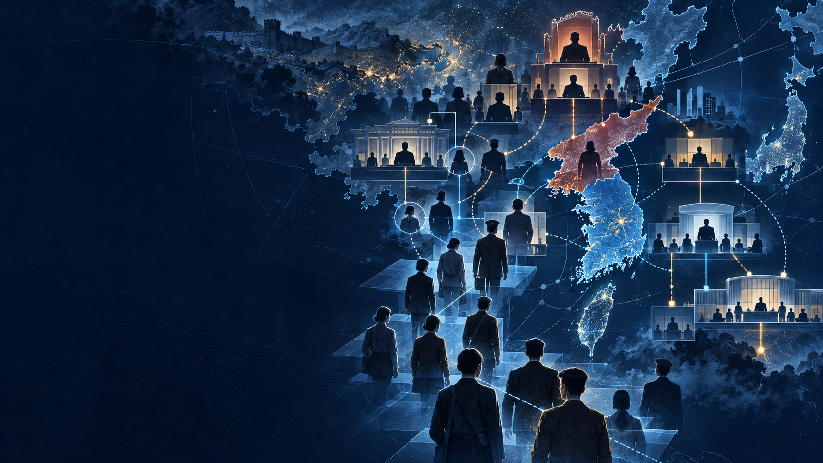 People and offices connect across generations through careers, succession, sponsorship, and brokerage.